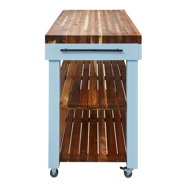My Butchers Block All-In-One Freestanding Prep Station - XL Double Drawer angle