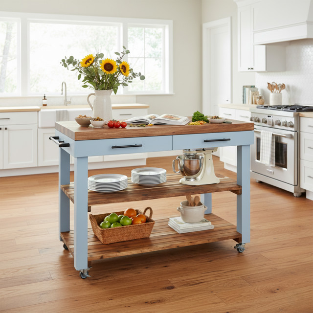 My Butchers Block All-In-One Freestanding Prep Station - XL Double Drawer