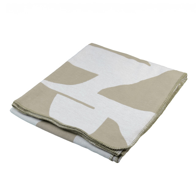 Aranda Olive White Amanda Throw, 200cm x 230cm