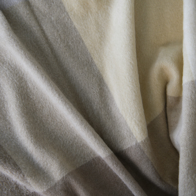 Aranda Cobblestone Coffee Top Suede Throw, 200cm x 230cm texture close up