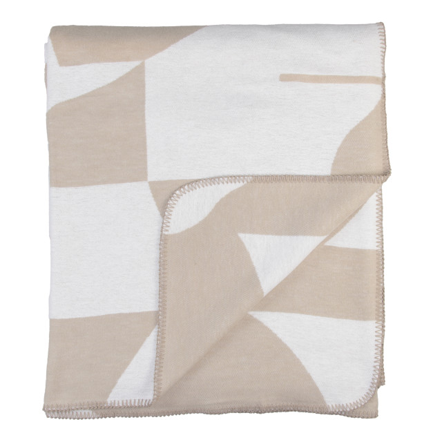Aranda Cobblestone White Amanda Throw, 200cm x 230cm top view