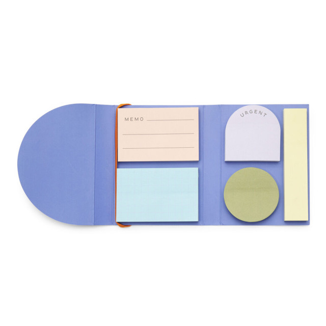 Kikkerland Sticky Notes Pad, Set of 5 angle