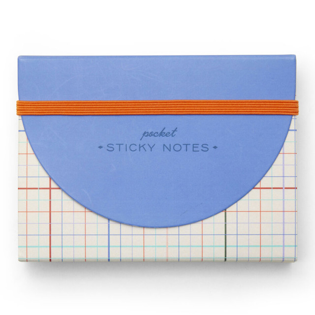 Kikkerland Sticky Notes Pad, Set of 5 angle