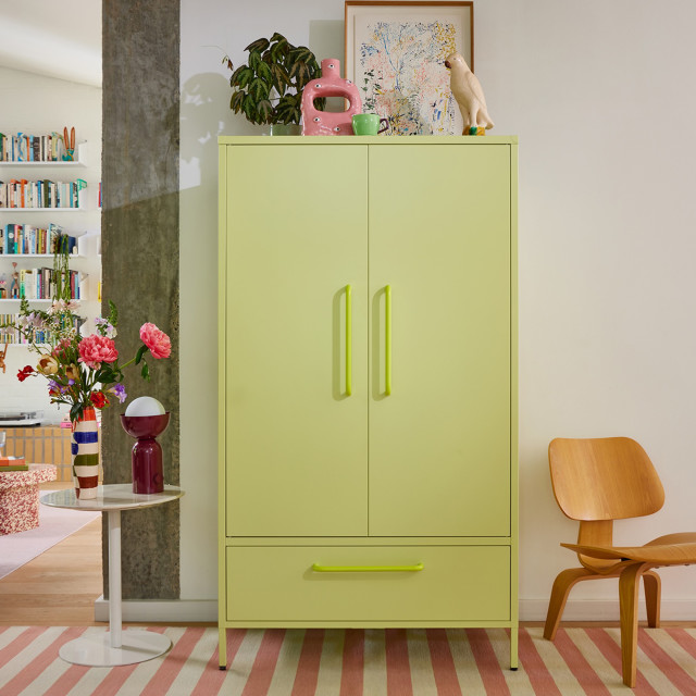 Popstrukt Sprinkles Double Locker - Kiwi Fizz next to a chair