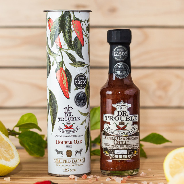 Dr Trouble Double Oak Smoked Sauce - 125ml on the able