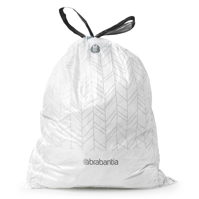 Brabantia PerfectFit Bin Bags with Dispenser, Pack of 40 - Code M, 60L