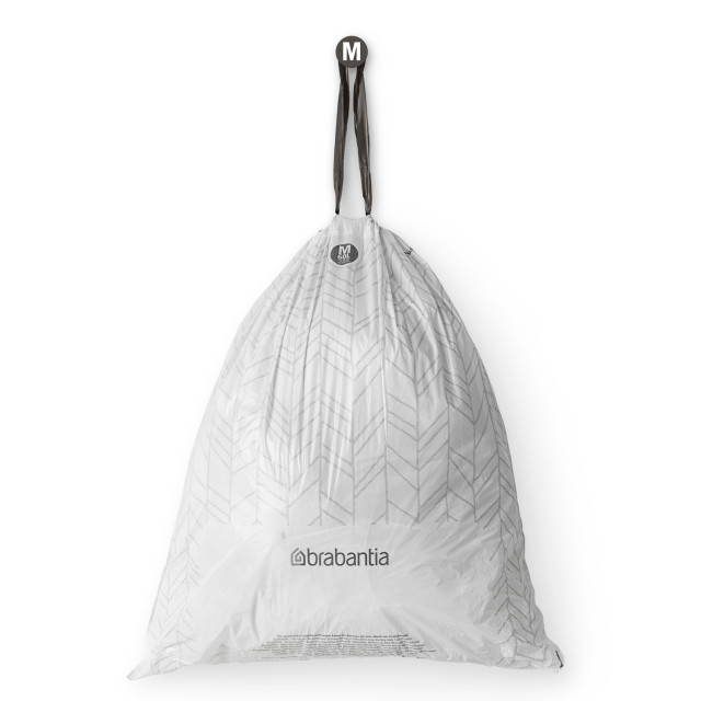 Brabantia PerfectFit Bin Bags with Dispenser, Pack of 40 - Code M, 60L