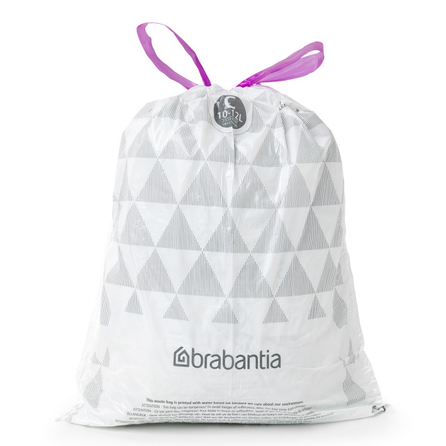Brabantia PerfectFit Bin Bags with Dispenser, Pack of 40 - Code C, 10-12L