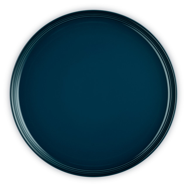 Le Creuset Nuit Coupe Collection Dinner Plate, 27cm angle