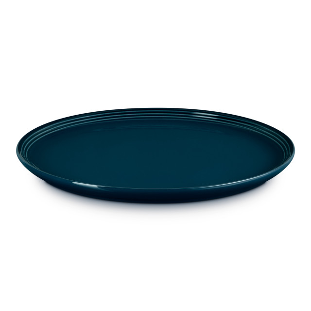 Le Creuset Nuit Coupe Collection Dinner Plate, 27cm angle