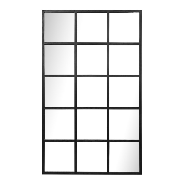 Paramount Mirrors & Prints Dutch Window Mirror - Black angle