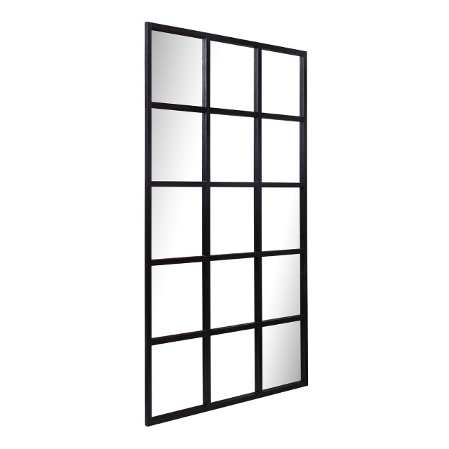 Paramount Mirrors & Prints Dutch Window Mirror - Black