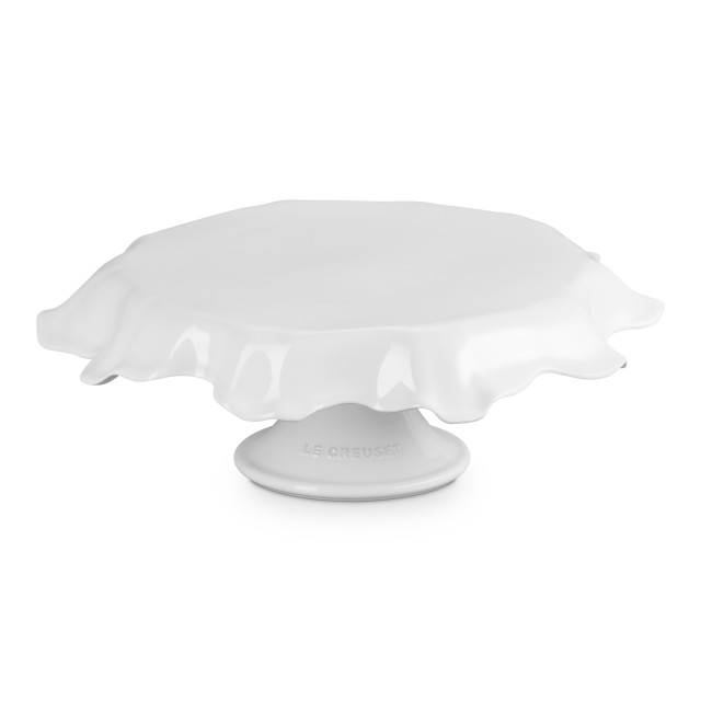 Le Creuset Iris Cake Stand, 28cm - White