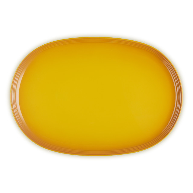 Le Creuset Coupe Serving Platter, 43cm - Nectar top view