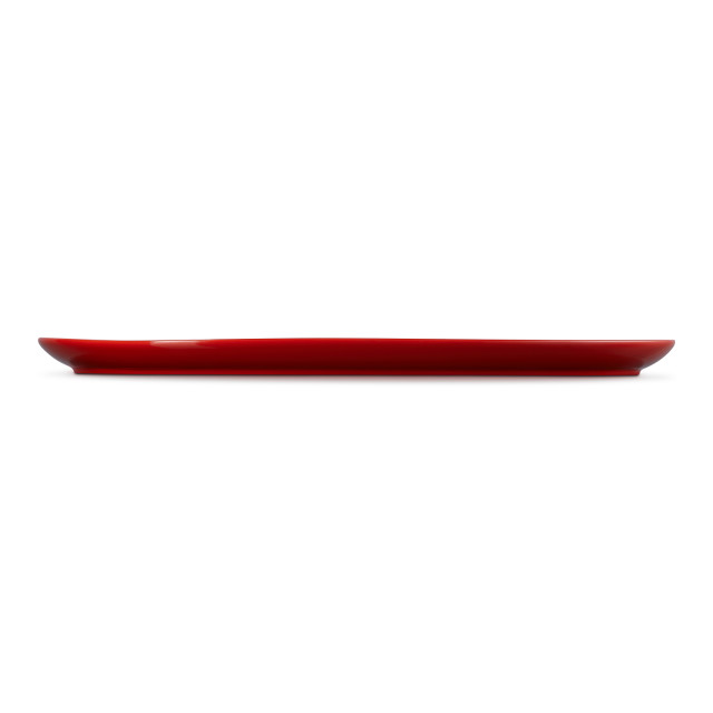 Le Creuset Coupe Serving Platter, 43cm - Cerise side view