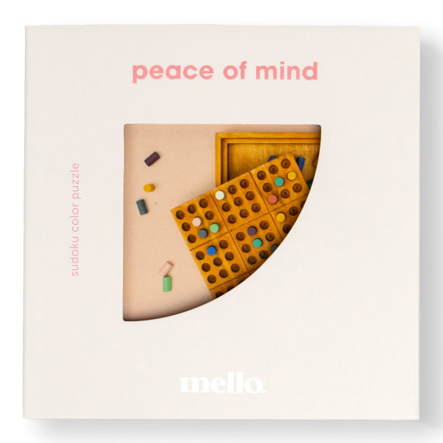 Suck UK Mello Peace of Mind Sudoku Puzzle packaging