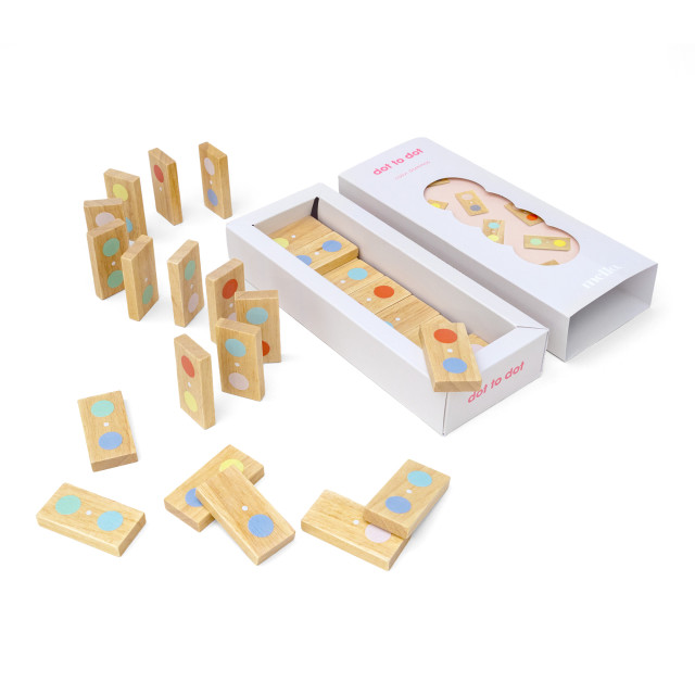 Suck UK Mello Dot to Dot Dominoes Game angle