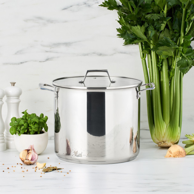 Wolstead Steeltek Ultra Stainless Steel Stockpot, 26cm