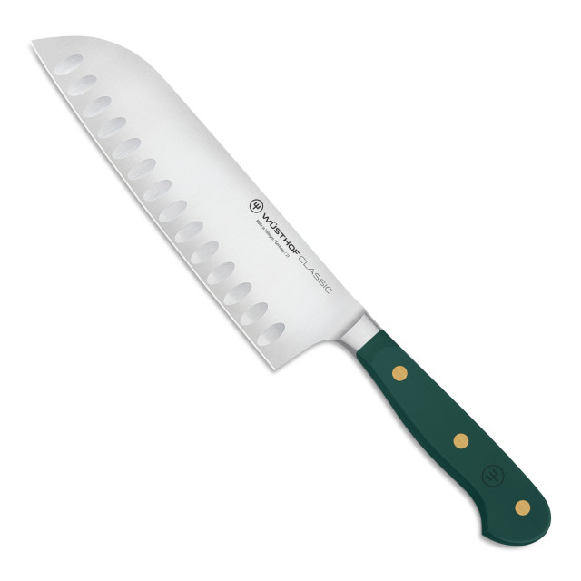 Wusthof Classic Colours Rosemary Hollow Edge Santoku, 17cm