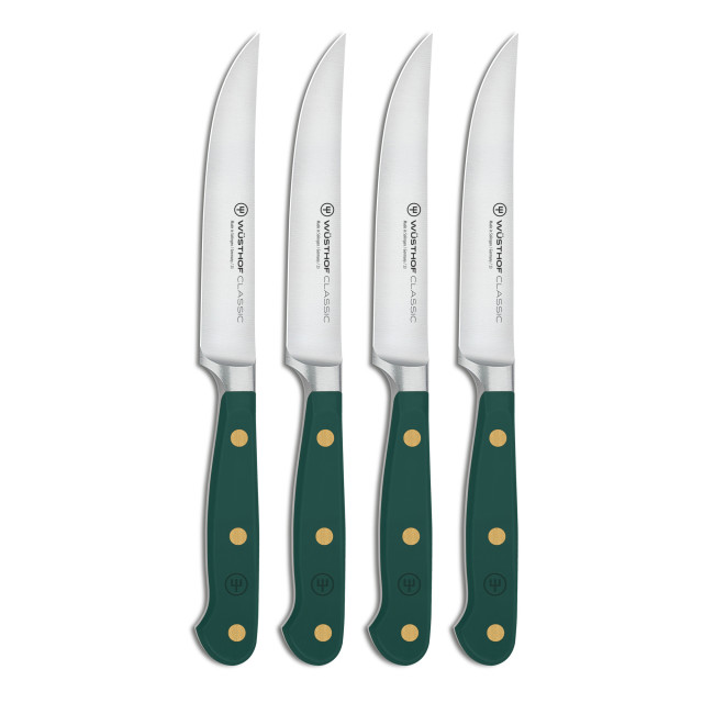 Wusthof Classic Colours Rosemary Steak Knives, Set of 4