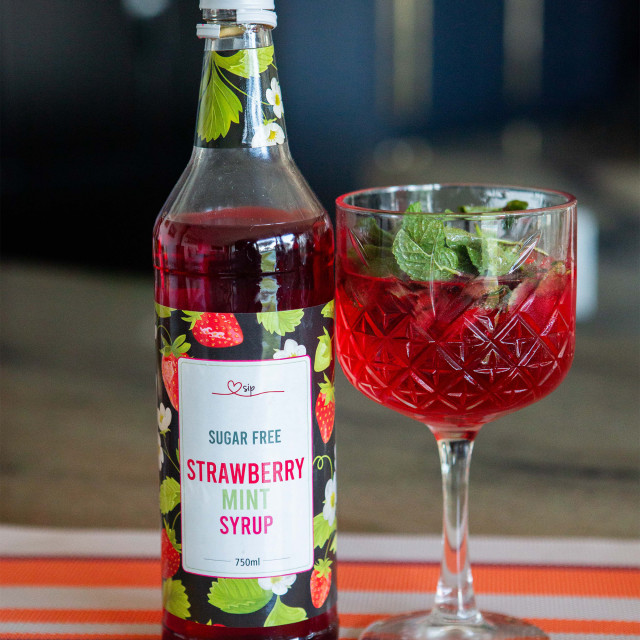 The SIP Store Sugar Free Strawberry Mint Syrup, 750ml