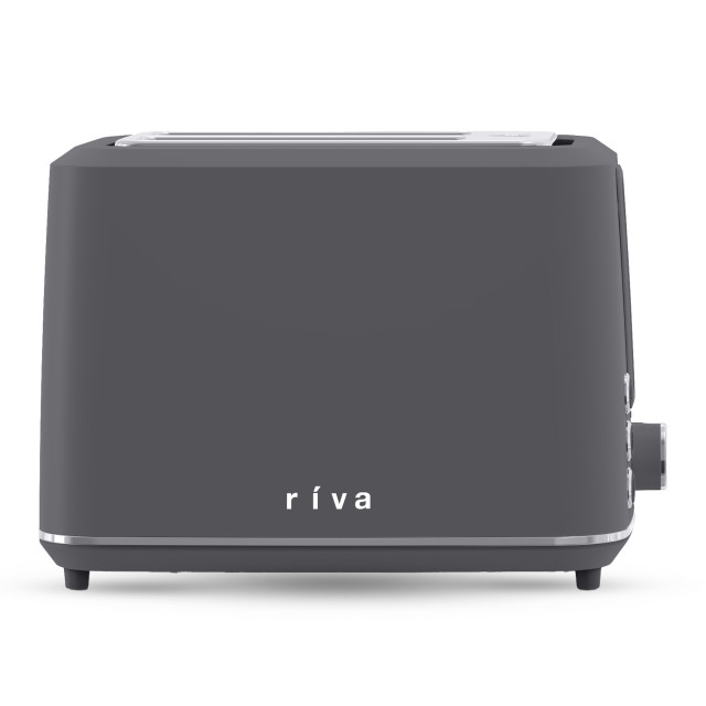 Riva Cool Touch 2-Slice Toaster, 930W - Coal Grey