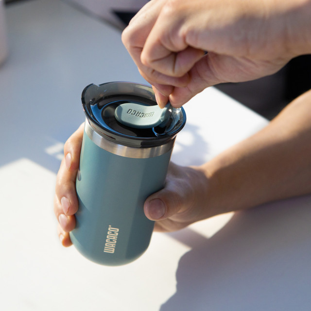Wacaco Octaroma Blue Vacuum Insulated Travel Mug - 435ml 