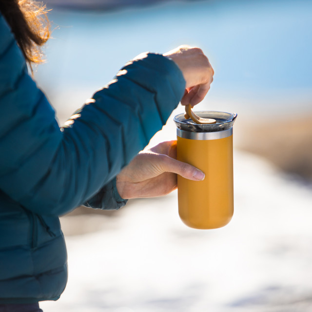 Wacaco Octaroma Yellow Vacuum Insulated Travel Mug - 180ml
