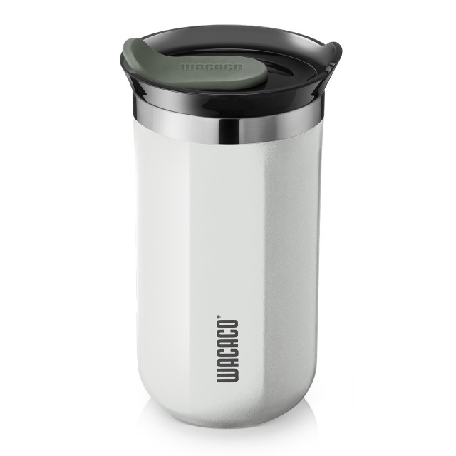 Wacaco Octaroma White Vacuum Insulated Travel Mug, 300ml