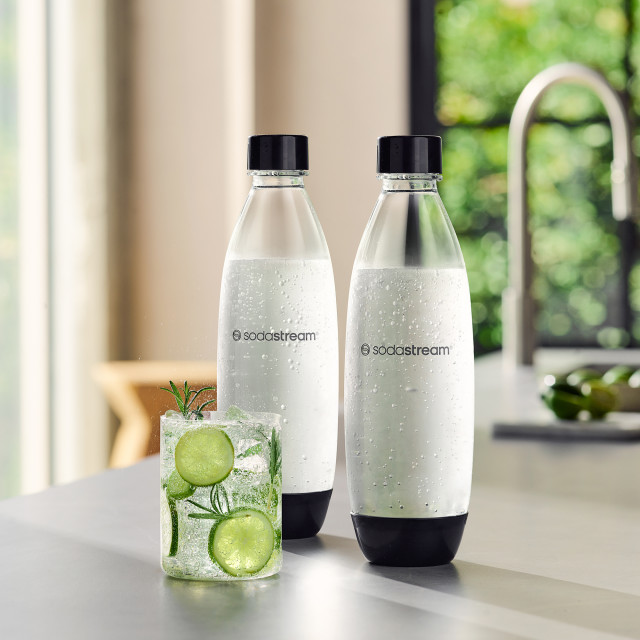Sodastream Screw Fit 1L Fuse PET Bottles, Set of 2