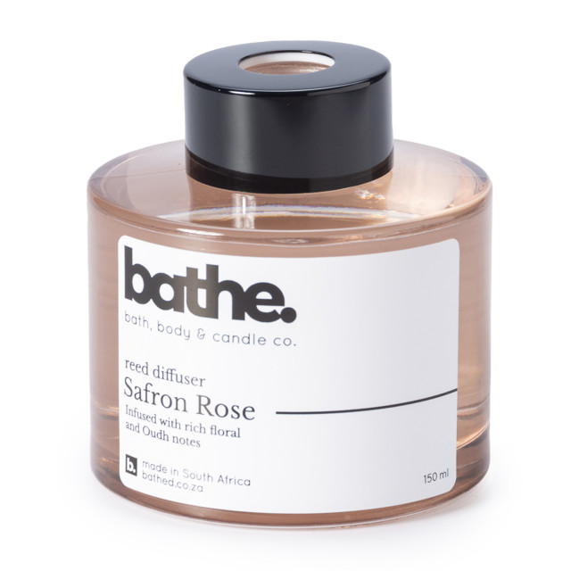 Bathe Saffron Rose Reed Diffuser, 150ml