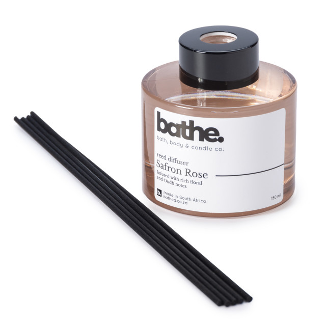 Bathe Saffron Rose Reed Diffuser, 150ml