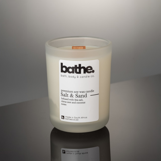 Bathe Salt & Sand Soy Wax Candle, 250g