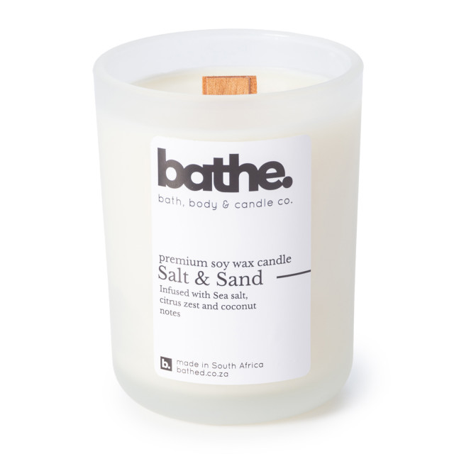 Bathe Salt & Sand Soy Wax Candle, 250g