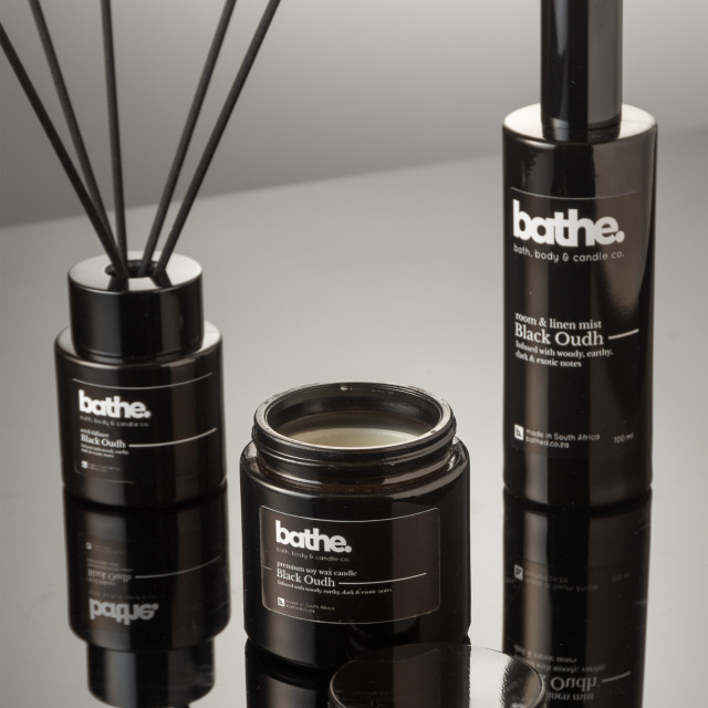 Bathe Black Oudh Home Essentials Set, 3-Piece