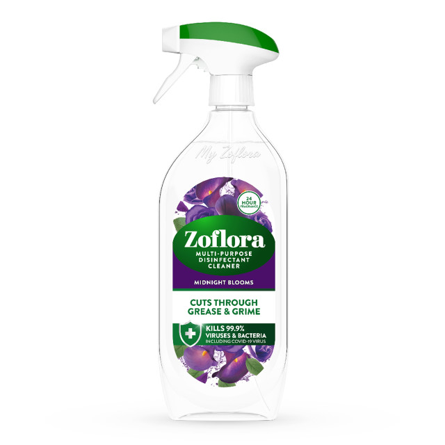 Zoflora Midnight Blooms Multipurpose Disinfectant Cleaner, 800ml