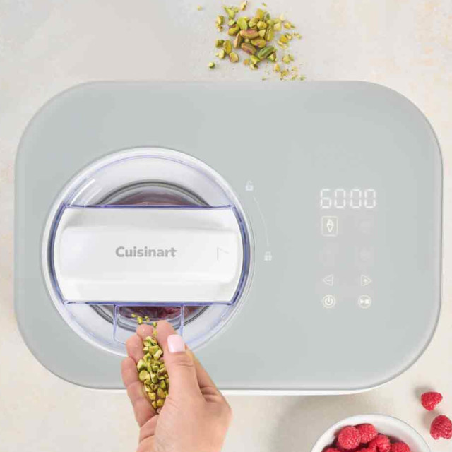 Cuisinart Freeze Ease Ice Cream Maker, 950ml adding pistachios