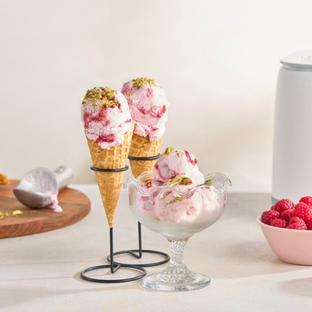 icea cream cones and bowl of ice cream