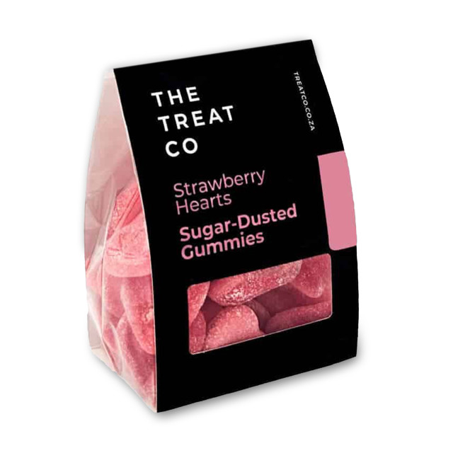 Pack Shot image of The Treat Company Strawberry Heart Sweets, 180g