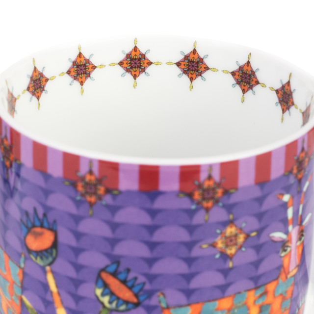 Olivia Bushbuck Cappuccino Mug, 300ml close up