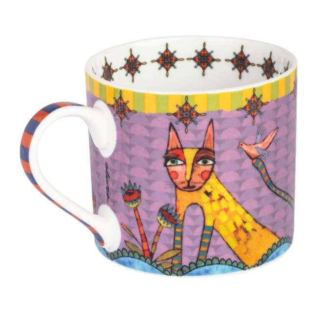 Olivia Wildcat Cappuccino Mug, 300ml
