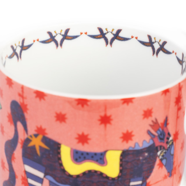 Olivia Horse Cappuccino Mug, 300ml close up