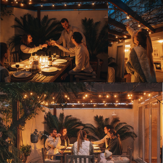 Litehouse Solar LED Mini Bulb String Lights, 8m