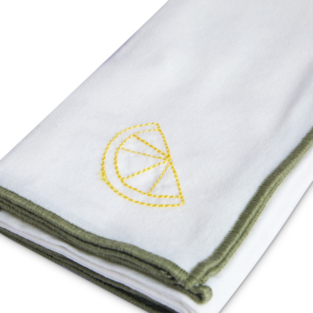 Humble & Mash Garden Gathering Embroidered Napkins, Set of 4