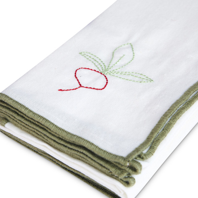 Humble & Mash Garden Gathering Embroidered Napkins, Set of 4