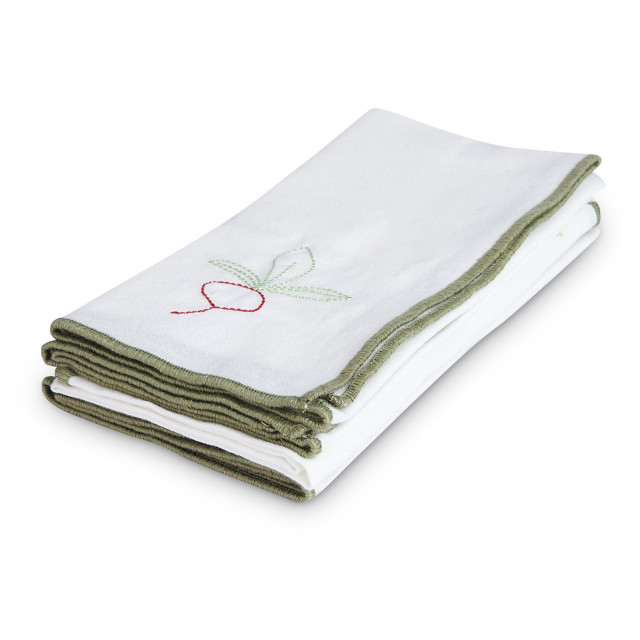 Humble & Mash Garden Gathering Embroidered Napkins, Set of 4