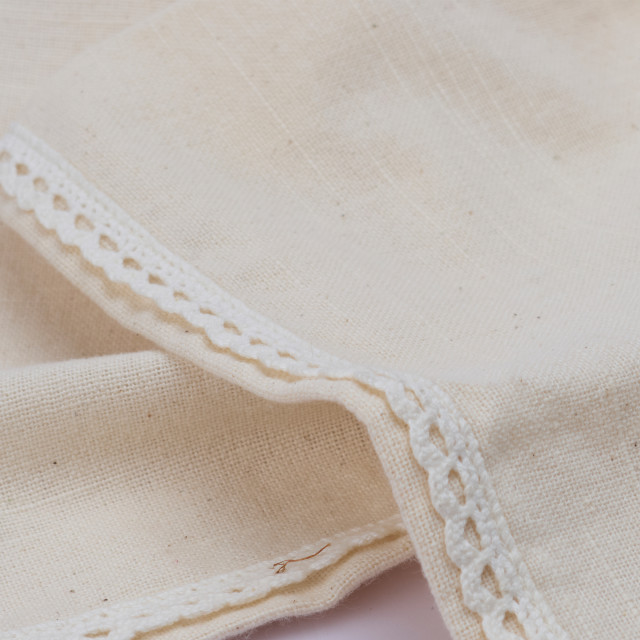 Humble & Mash Lace Bordered Napkins, Set of 4 - Natural close up