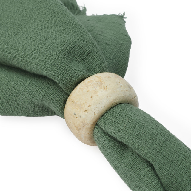 Humble & Mash Marble Napkin Rings, Set of 4