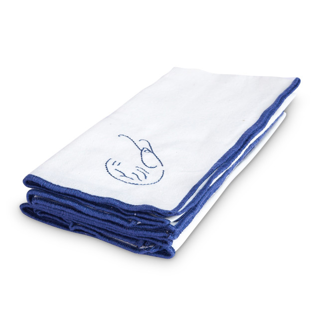 Humble & Mash Coastal Charm Embroidered Napkins, Set of 4