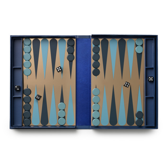 Printworks Classic Blue Art of Backgammon